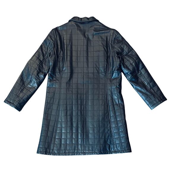 Nice Long Women’s Brandon Thomas Leather Jacket Size XL but fits like Large - Picture 2 of 8